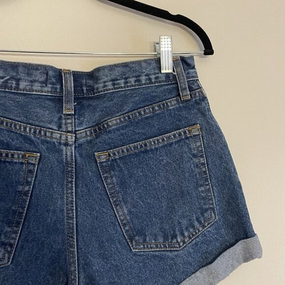 Abercrombie & Fitch Women 25/0 Denim Pleated Cuffed Annie High Rise Jean Short - Picture 6 of 7